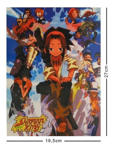 Shaman King Cromo Poster Tamaño Carta Crew