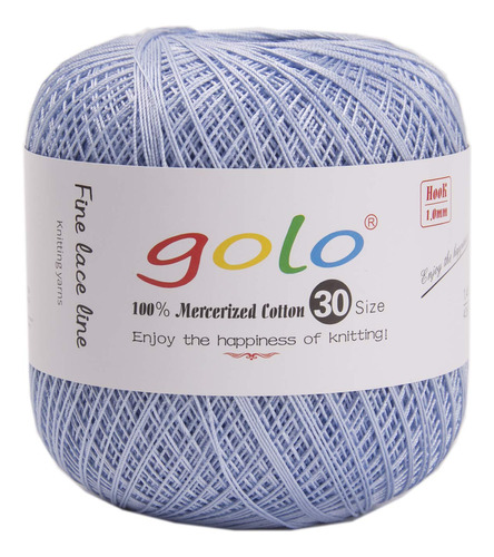 Hilo Ganchillo Para Tejer Mano Azul Cielo Tatting Yarn 10