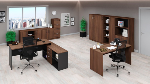 Mesa L Dirertor 170x150x70x74cm Tampo 40mm Pronta Entrega!!!