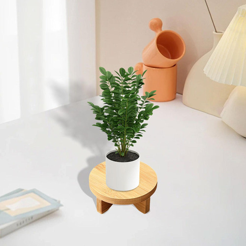 Soporte De Plantador De Madera Soporte De Diámetro 11.4 Cm