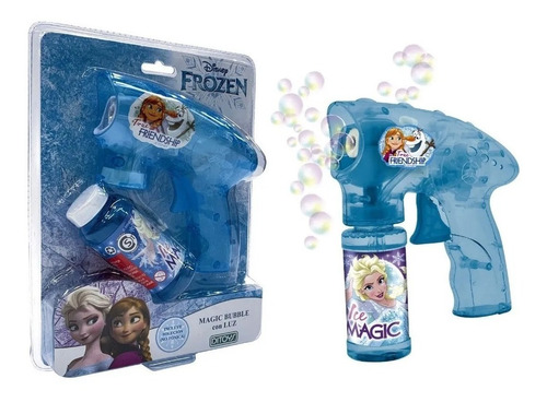 Burbujero Frozen Automatico Con Solucion Y Luz Orig. Ditoys