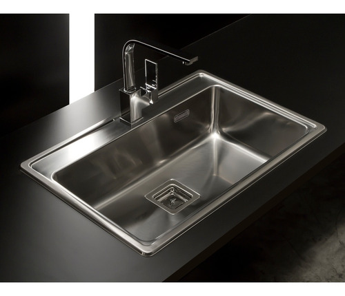 Imagen 2 de 2 de Johnson Pileta De Cocina Simple Quadra Max Acero 304 Q71a