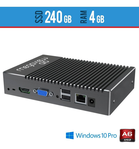 Mini Pc Megaview K1 Amd- 4gb  Windows Pro Com Ssd 240gb