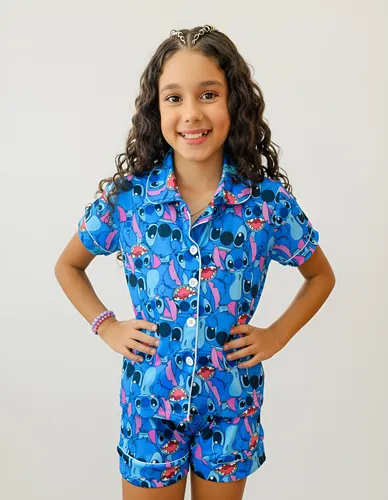 Pijama Americano Infantil Stitch Roupa De Dormir Personagens