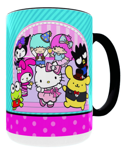 Taza Hello Kitty 15oz 450ml Ceramica Asa Color 1pz A Elegir