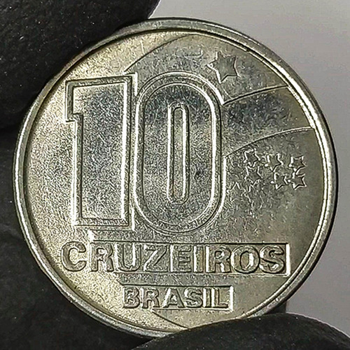 Brasil 10 Cruzeiros 1990 Moneda Antigua