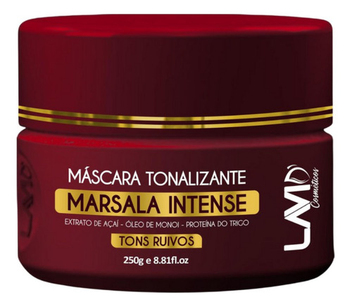 Máscara Matizadora Marsala Vibrance Lavid 250g