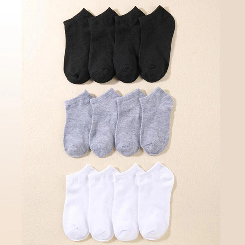 10 Pares De Calcetines Cortos Poco Profundos Y Transpirables