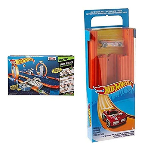 Hot Wheels Track Builder Total Turbo Takeover Track Set [exc