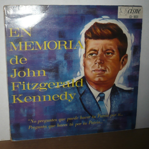 En Memoria De John Fitzgerald Kennedy Lp Vinyl