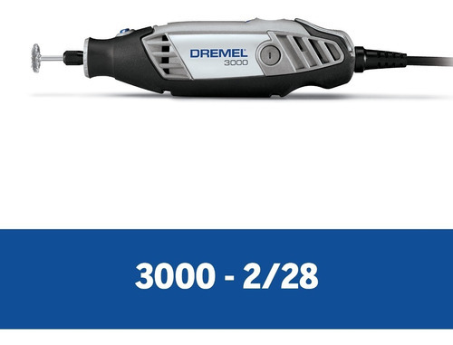 Minitorno Dremel 3000 2/30 C/eje Flexible 130 Watts Dremel Frecuencia Negro y Gris Potencia 130 W