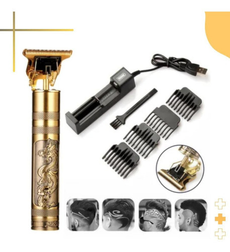 Aparador De Pelo Dourado Profissional 110v/240v