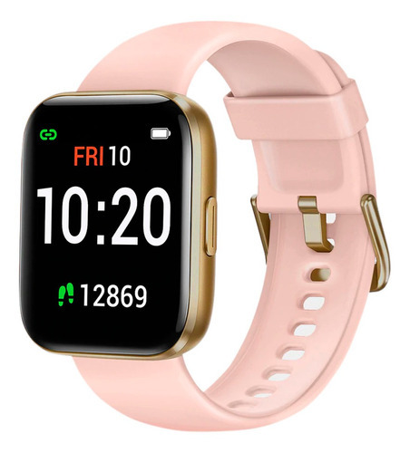 Reloj Inteligente Smartwatch Estilo De Vida Y Fitness Iw1 Color de la caja Blanco Color de la malla Rosa Color del bisel Dorado