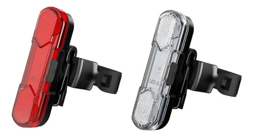 Luz para bicicleta Shox Style Rojo - Blanco delantera y trasera color blanco - rojo - 2 unidades