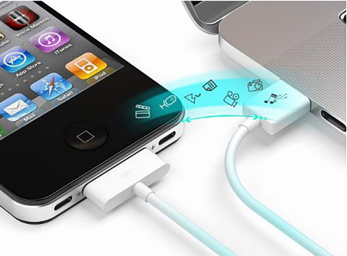 Cable Usb Trasmisor De Datos + Cargador De Pared iPhone 4