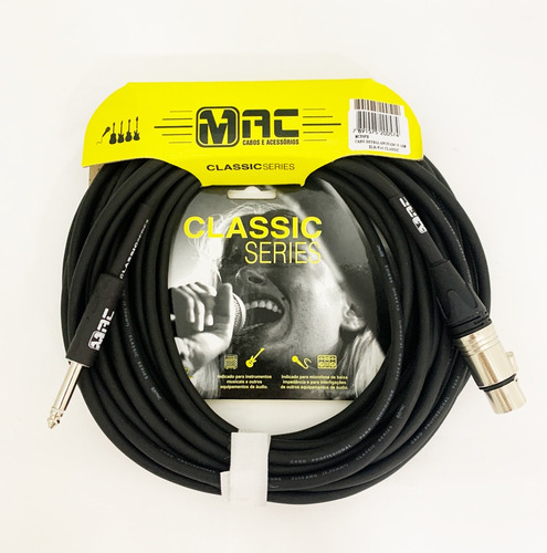 Cabo P/ Microfone Mac Classic Xlr/p10 Mc30pb 9.15m