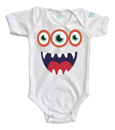 Pañalero Hallowen Monstruo Tres Ojos Body  Ropa Bebé Baby