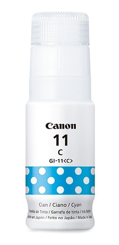 Botella De Tinta Para Impresora Canon Gi - 11 Cian