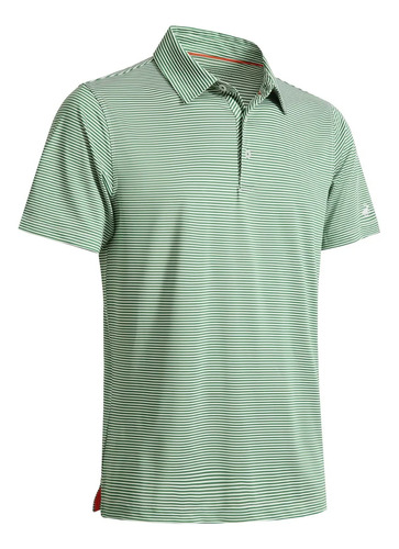 Camisas Polo De Golf Para Hombre, Manga Corta, A Rayas, Ren.