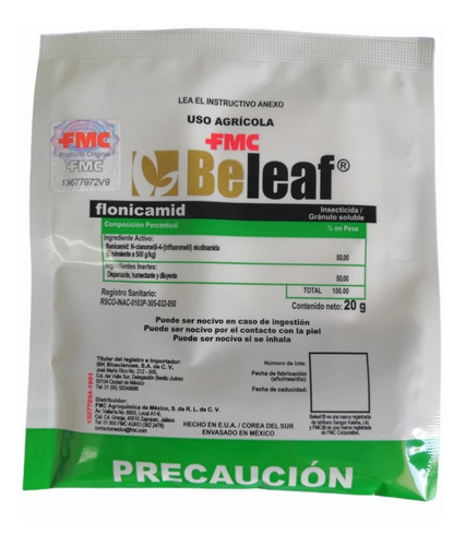 1 Beleaf 20g  Para Mosca Blanca