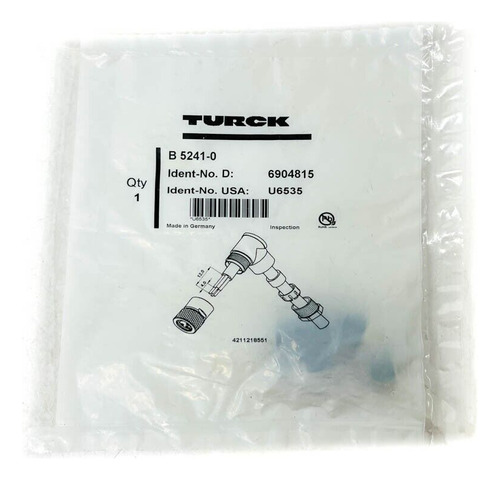 Turck 6904815 Field-wireable Connector B5241-0 Metal Cou Eeh