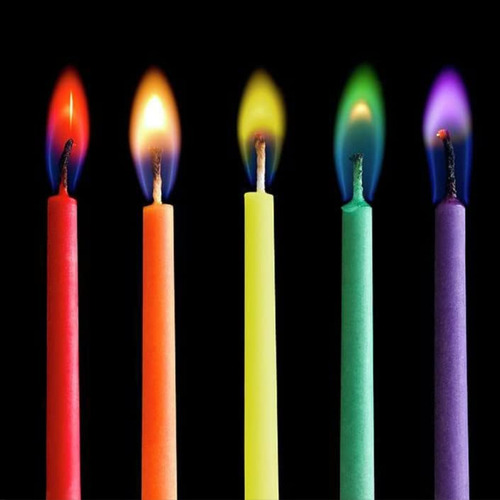 Pack 10 Sets De Velas Mágicas De Colores 60 Piezas Cumpleaño
