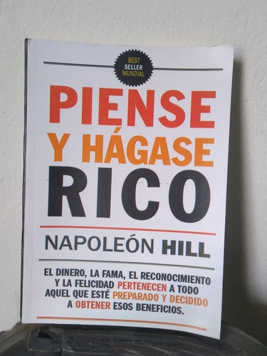 Libro Piense Y Hagase Rico, Napoleón Hill