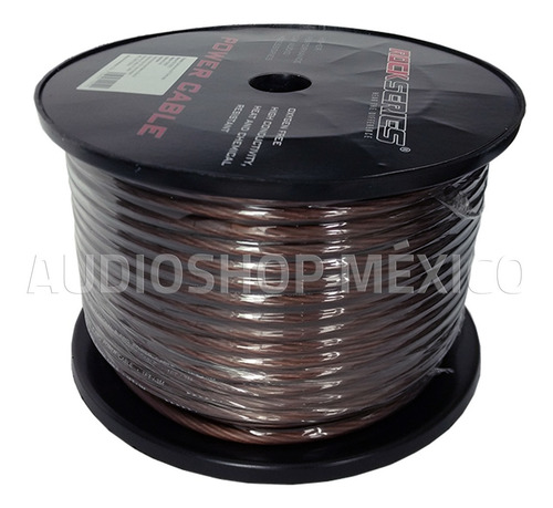 Imagen 1 de 3 de Rollo Cable Tierra Calibre 8 76mt Negro Rock Series Pc876bk