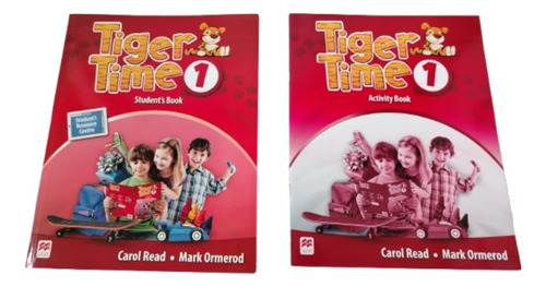 2 Libros: Tiger Time 1 Student's Book + Activity Book Inglés (Usado)