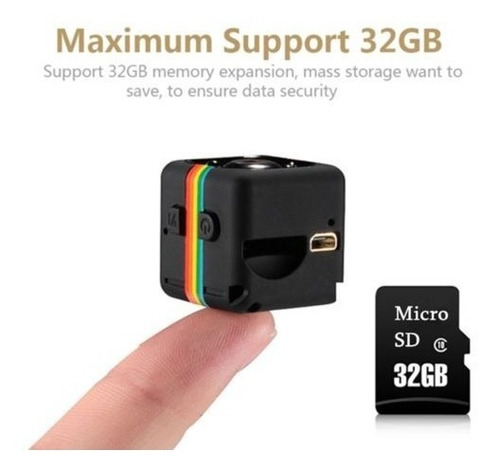 Imagen 4 de 6 de Sq11 Mini Cámara Hd Videocámara Visión Nocturna 1080p Voz Vi