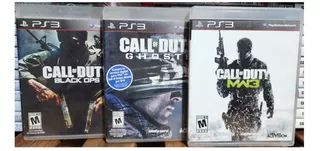Cod Call Of Duty Black Ops + Ghost + Mw3 Ps3 Fisico Usado