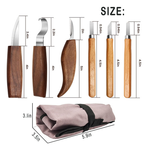 Juego De 10 Piezas De Herramientas Para Tallar Madera