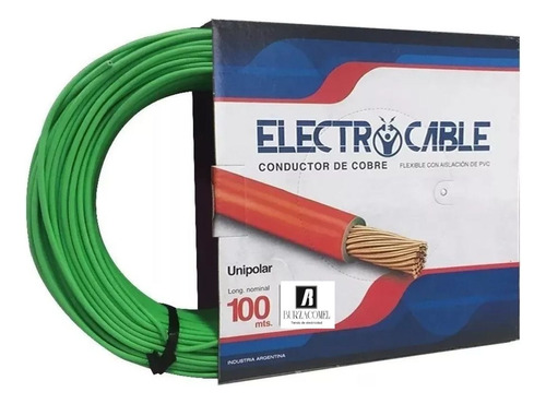 Cable Unipolar 2.5mm 100% Cobre Electrocable 10mt Bajo Norma