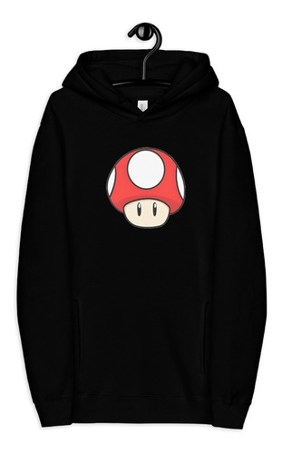 Sudadera Mario Bross. Hongo Rojo. Mushroom. Niño Y Adultos.