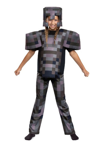 Minecraft, Disfraz/cosplay Armadura Delujo Netherite Armor, Niño