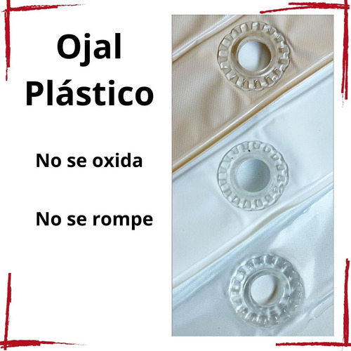 Protector Cortina De Baño Pvc Grueso Antihongos 180x180