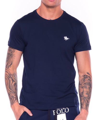 Imagem 3 de 6 de Kit 05 Camisetas Masculinas Blusa Camisa Slim Lisa Basic