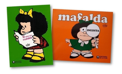 2 Libros 10 Años Con Mafalda + Mafalda Inedita Quino