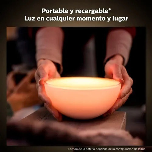 Philips Hue Go Lampara Portátil Led Blanco Y Color Color De La Pantalla Rgb