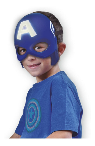 Imagen 4 de 6 de Mascara Capitan America Avengers Con Luz Ditoys Art 2481