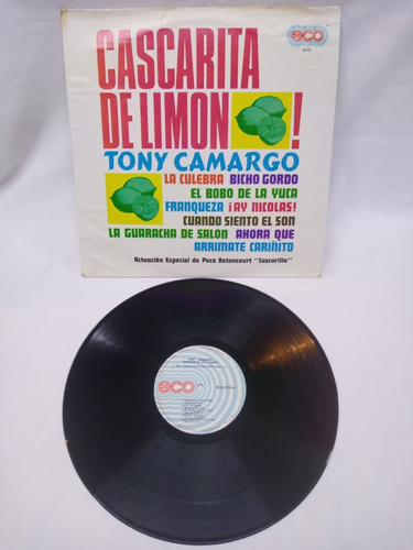 Lp Tony Camargo Cascarita De Limon Disco Mexicano Eco 1979 
