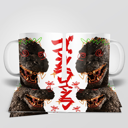 Godzilla Taza Tu Propio Estilo #1 Blanco