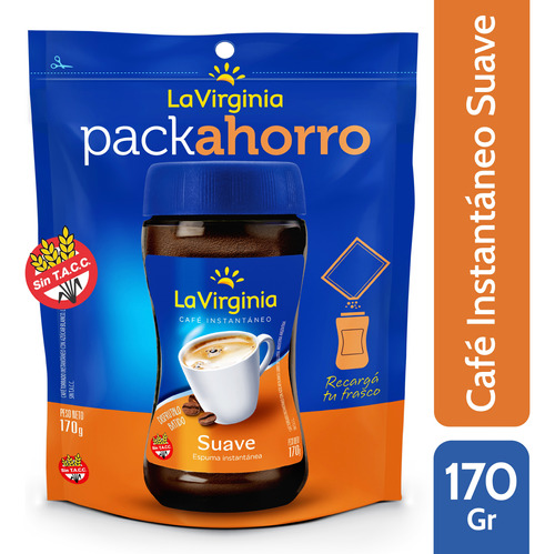 Cafe Instantaneo La Virginia Suave Doypack X 170 Gr