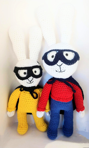 Conejo Simón + Gaspar Tejido A Crochet. Conejito Amigurumi