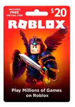Comprar Tarjeta Regalo Digital Roblox 20 Usd - Entrega Inmediata