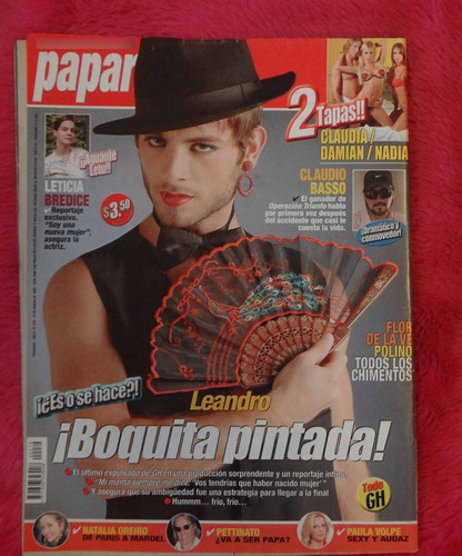 Revista Paparazzi 279 2007 Natalia Oreiro Celeste Cid Gh Gay
