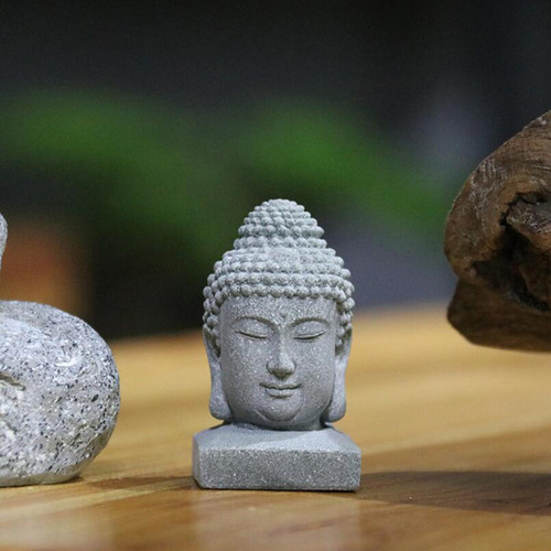 4 Conjunto De Esculturas De Buda En Mármol, 4 Piezas