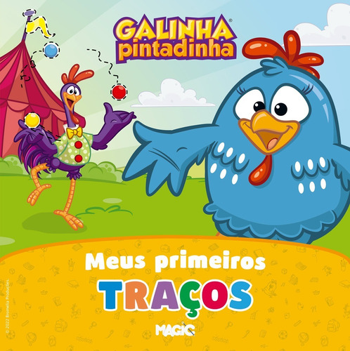 Livro Infantil Galinha Pintadinha - Primeiros Traços - 25x25cm - 16 Páginas