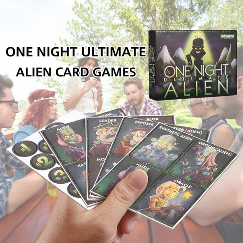 One Night Ultimate Alien Card Games 10 Minutos Fast Table
