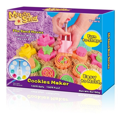 Arena Kinetica Moldeable Cookies Motion Sand 600grs Educando